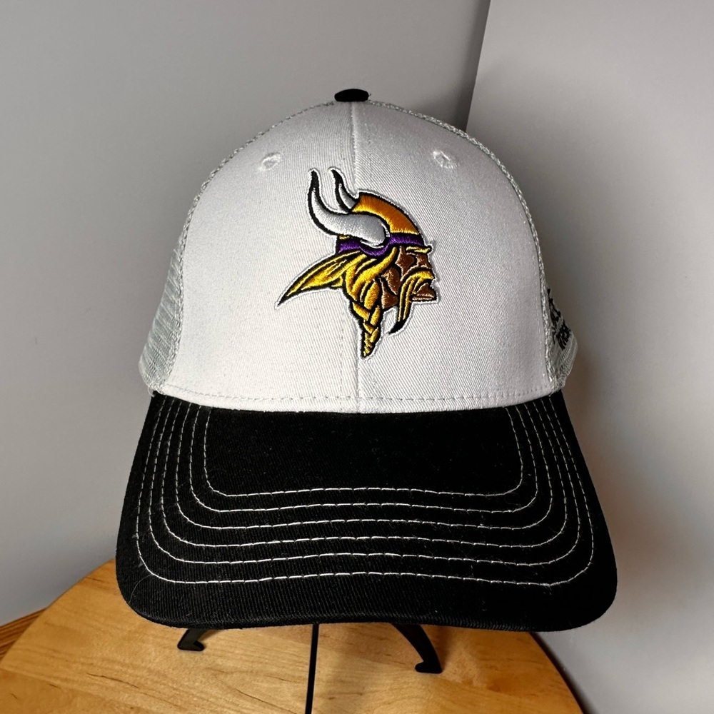 NFL White and Black Hat with Viking Logo